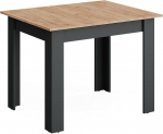 Vicco Repose Dining Table Anthracite/Goldkraft Oak 100 x 80 cm Extendable