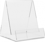 Pack of 10 Bookends, Book Stand, Goods Carrier (Support Height: 11.0 cm) as Clamp Stand (Filling Depth 2.0 to 3.5 cm) Goods Stand Made of Original Plexiglas for Paperbacks, Light Books, Flat Items