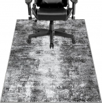 Capslpad libisemisvastased toolimatid k&otilde;vapuitp&otilde;randale, 120 x 150 cm, Hall abstraktne p&otilde;randakaitse matt, m&auml;ngulaua tooli alusmatt, lauavaip k&otilde;vale p&otilde;randale, kontorile, kontoritoolile