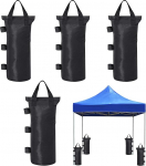Gazebo Weights Sandbags Tent Sandbags Industrial Grade 600D Weights for Gazebo Legs Sandbags for All Pop Up Tents Canopy Patio Black 4 Pack