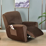 IMYOGI High Elastic Diivan Covers, 4 t&uuml;kki Stretch Recliner Slipcovers, 1 Seater Recliner Cover koos k&uuml;ljetaskuga, pestav Lazy Boy Diivan Cover Recliner jaoks -J