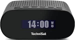 TechniSat TECHNIRADIO 50 kompaktne raadio &auml;ratuskell (DAB+, FM &auml;ratuskell suure LC-ekraaniga, topelt &auml;ratuskell, k&otilde;rvaklapipesa, 1 vatt, USB toiteallikas) Mustanahaline