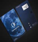 Pro Crypto riistvara rahakott NFT ja MetaMask Toetus Bluetooth Wireless Storage kr&uuml;ptoraha BTC Bitcoin ETH Ethereum XRP USDT ERC20 Token BEP20 Token, sinine, Minimalistlik