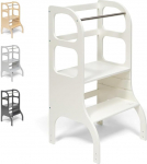 Step Up - reguleeritava k&otilde;rgusega Montessori &otilde;ppetorn (valge)