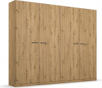 Rauch M&ouml;bel Florence garderoobikapp, Artisan Tamm, puit, l&uuml;kanduksega kapp, 4 ust, sisaldab 2 riidekorvi ja 2 riiulit, 226 x 210 x 54 cm (B x K x S)