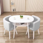 Freizeit Couchtisch mit St&uuml;hlen Set, kompakt und vielseitig f&uuml;r kleine R&auml;ume, Balkon und Empfangsbereiche