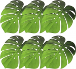 6 St&uuml;ck Tischsets Monstera Blatt aus Eva rutschfeste Hitzeisolierende Platzsets f&uuml;r Esstisch und Partydeko Schnell Trocknend Flexibel und Bruchfest