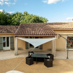 WERKA PRO Kolmnurkne markiis kreem 5 x 5 x 5 m