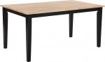 Houston Dining Table Wood Country House Style 120 x 75 cm Black