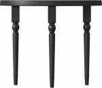 Konsolentisch Halbmondf&ouml;rmiger Konsolentisch Aus Massivholz, Beistelltisch F&uuml;r Wohnzimmer, Flur, Foyer Und Eingangsbereich, Einfache Montage(39.4x9.84x31.5in)