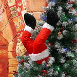 FOMIYES J&otilde;uluvana jalad j&otilde;ulupuu riputades j&otilde;ulukingi osad maja jalad ornament animeeritud j&otilde;ulud j&otilde;ulupuu kaunistamiseks (punane)