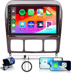 2G + 64G traadita Carplay Android autoraadio Mercedes Benz S klassile W220 VV220 1998-2005 9-tolline autoraadio 2 DIN Android auto navigatsiooniga GPS WiFi peeglilink Bluetooth FM/RDS/USB/EQ/SWC tagurdamine