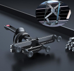 OATSBASF Autotelefoni kinnitus, telefonihoidja, gravitatsiooniline &otilde;huventilaatoriga autokinnitus, mis sobib alla 7-tollistele mobiiltelefonidele (X03-must)