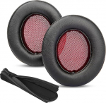 Teufel Real Blue NC k&otilde;rvapadjad asendamine ja hingav peapael, mis &uuml;hildub Real Blue / Real Pure (2020) stereok&otilde;rvaklappide k&otilde;rvapadjadega, mis on kaetud valgenahaga ja m&auml;luvahuga