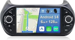 [6GB + 128GB] Android 14 autoraadio Fiat Fiorino/Qubo-[Integreeritud CarPlay/Android Car/DSP/GPS]-7-tolline IPS-ekraan DAB/Mirror Link/Bluetooth 5.0/360 kaamera