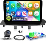 4G + 128G autoraadio Android 15 Renault Megane 3 Export 2009-2014, 9-tolline HD puuteekraan juhtmevaba Carplay Android autoga, autoraadio koos GPS Wi-Fi USB Bluetooth FM RDS kaameraga.