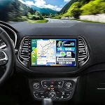SIXWIN 2+64G Android 13 autoraadio Jeep Compass 2017-2019 koos Carplay / Android Car, 10,1-tolline mahtuvuslik puuteekraan koos WiFi GPS Bluetooth FM / RDS EQ + tagurduskaamera