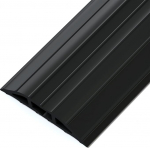 AGPtEK p&otilde;randakaabli kate, 2 meetri p&otilde;randakaabli kaitse, 3 kaablikanalit PVC-kaabli kaitsega, ideaalne kodu, kontori, t&ouml;&ouml;koja, lao, kontserdi ja garaaži jaoks (must)