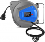 Professionaalne automaatne kaablirull, 15 m + 1 m seinale ja lakke kinnitatav, 180&deg; p&ouml;&ouml;rlev kaabel, pritsmekindel, sise- ja v&auml;litingimustes kasutamiseks, v&otilde;imsus 1500-3000 W