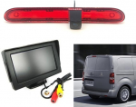 Dolphin Automotive k&otilde;rgetasemeline piduritulede tagurduskaamera Peugeot Expert & Citroen Dispatch 2016 ja edasi (kaamera koos 4,3" armatuurlaua monitoriga)