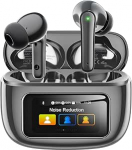 Juhtmevabad Bluetooth 5.4 k&otilde;rvaklapid Bluetooth puuteekraaniga ja 5 EQ režiimiga, Bluetooth k&otilde;rvaklapid ANC/ENC m&uuml;ravastase, 8H m&auml;nguaeg, IPX7 veekindlad spordi- ja m&auml;nguk&otilde;rvaklapid Tindi