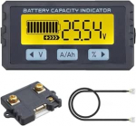 DollaTek aku tester Coulomb m&otilde;&otilde;tja mahutavuse n&auml;idik Li-ion Lifepo4 detektor Coulometer voltmeeter 8-120V 50A (0-75A)