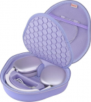 BOVKE k&otilde;va kandekott puhkerežiimiga Apple AirPods Max juhtmeta k&otilde;rvaklappide jaoks, AirPods Max kaitsev kaasaskantav hoiukott v&otilde;rgutaskuga USB-C laadimiskaabli tarvikute jaoks, lilla