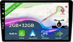 BXLIYER Android 14 autoraadio Renault Duster/Dacia Sandero/Lada Xray 2/Renault Captur/Logan 2 navigatsioon - CarPlay Android auto - kaamera Canbus - 2G + 32G - 2 DIN 9 tolli - roolijuhtimine