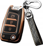 ontto auto v&otilde;tme &uuml;mbris Sobib Hyundai Elantra Solaris I30 I30n I35 I40 Tucson Kona Genesis Accent Santa Fe 2017-2020 Kaugjuhtimispuldi kate Key Fob TPU kaitsev &uuml;mbris Key Case-G Black