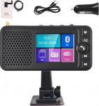 Hikity DAB/DAB+ kaasaskantav raadioadapter 2,4-tollise suure LCD-ekraaniga Android autoraadiole koos Bluetooth-k&auml;ed-vabad telefoniga AUX IN