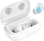 Tribit Bluetooth k&otilde;rvaklapid, traadita Bluetooth 5.2, puutetundlikud k&otilde;rvaklapid mikrofoniga, ENC m&uuml;rav&auml;hendus, IPX8 veekaitse, t&ouml;&ouml;muusika k&otilde;ned, valge