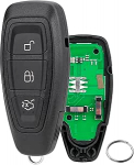 ID49 Chip 3 nuppu Smart Remote Control v&otilde;tmepult Ford Focus C-Max Kuga 2016 2017 2018 2019 v&otilde;tme FCCID: KR5876268 koos v&otilde;tmer&otilde;ngaga