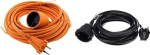 Prolongateur 16A HO5VV-F 2 x 1,5 oranž 10 m & REV pikenduskaabel 5 m pikendus 3680 W toitekaabel H05VV-F, must