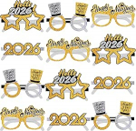Happy New Year Glasses 2023 - Pack of 12, aastavahetuse peo aksessuaarid 2023 | Aastavahetuse prillid | Aastavahetuse peo prillid Happy New Year Decorations 2023 | 2023 prillid uusaasta &otilde;htu | 2023 prillid uusaasta &otilde;htu