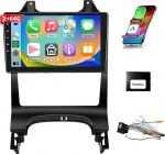 Podofo Carplay autoraadio Peugeot 3008 2009-2015, Android 2G + 64G HiFi, GPS 9-tolline puuteekraaniga Android auto WiFi Bluetooth Handsfree Kit FM RDS raadio USB auto navigatsioonim&auml;ngija Peugeot3008 jaoks