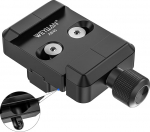 WEYLLAN AB45 Kiirlahendusplaadi klamber, kiirlahendus klamber koos Arca Swiss klambriga, universaalne kiirlahendusplaadi adapter, metallist klamber, kiirlahendusplaat, toetab Harris & Atlas NC Bipod'i