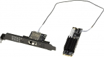 KALEA-INFORMATIQUE M2 RJ45 10G LAN 10 GIGABIT Ethernet kontroller kaart PCIe M2 Port, M Key v&otilde;i B+M koos AQUANTIA AQC113 CHIPSETiga