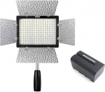 Yongnuo YN-160 III YN160 III Pro LED Video Light 3200K-5500K Colour Temperature for Canon Nikon DSLR Camera DV and Camcorder with WINGONEER NP-F750 Battery and Charger