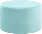 Pouf Velvet Mint Green Round 61 cm Luxurious Glamorous Stool, Velvet Stool, Millen
