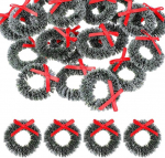 BESPORTBLE 20 tk Mini j&otilde;ulukingad rippuvad p&auml;rgade kaunistused ukse akna peo j&otilde;ulupuu kaunistamiseks (Erinevad v&auml;rvid)