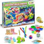 Craze Advendikalender Magic Slime, laste j&otilde;ulukalender 2021 koos Slime kingitustega t&uuml;drukutele ja poistele DIY loominguline m&auml;nguasjakalender 33463