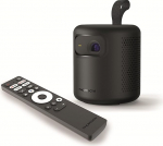 Thomson Vega PG35B kaasaskantav Full HD projektor, nutikas LED-projektor Google TV-ga, sisseehitatud aku, 350 ANSI luumenit, autofookus, HDR10, Dolby Digital+, WiFi, laeprojektsioon - k&otilde;va kottiga