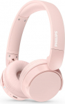 Philips TAH4209PK Leichter ohraufliegender kabelloser Bluetooth-Kopfh&ouml;rer mit passiver Ger&auml;uschisolierung - 55 Stunden Spielzeit, deutliche Anrufe, dynamischer Bass, 2 tunni USB-C-Laden - Rosa