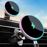 MOKPR jaoks Magsafe Car Mount koos laadimisfunktsiooniga, 15 W koos MagSafe Car Mount laadija mobiiltelefoni hoidja auto laadimisfunktsiooniga ventilatsioon / armatuurlaud iPhone 17/16/15/14/13/12 (h&otilde;bedane) (h&otilde;bedane)