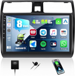8 Core 4G + 64G CAMECHO Android 15 autoraadio koos navigatsiooniga Wireless Carplay Suzuki Swift 2003-2010, Double DIN autoraadio 10-tollise puuteekraaniga Bluetooth 5.0 FM / RDS Mirror Link DSPga