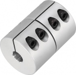 hankekaart 9 kuni 10 mm Wellenkupplung, 45 mm pikkus, 32 Durchmesser, Klemmwellenkupplung, Aluminiumlegierung, Gelenkverbinder, Schrittmotor-Kupplung f&uuml;r 3D-Drucker, CNC-Maschinen, DIY-Encoder