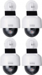 4X Dummy Solar Security Camera Waterproof Flashing LED Indoor Outdoor