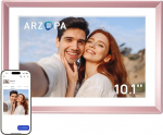 ARZOPA metallist digitaalne pildiraam 10,1-tolline tasuta pilvesalvestus WiFi pildiraam digitaalne HD puuteekraaniga kohene fotode ja videote jagamine isikup&auml;rastatud kingitusena Elegantne disain D10 Rose Gold