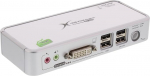 InLine - KVM / audio l&uuml;liti - 2 porti - lauaarvuti