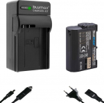 Blumax aku &uuml;hildub Nikon EN-EL15 [2250 mAh] + laadija EN-EL15c EN-EL15b EN-EL15a jaoks D500 D800 D850 D7200 D7500 - Z8 Z7 II Z6 II Z5 Zf